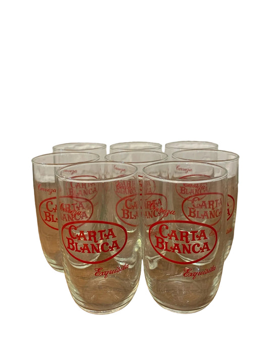 Vintage Carta Blanca Glass Set