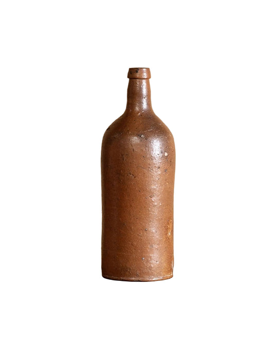 Vintage Textured Sandstone Bottle | France, Early 20th Century
