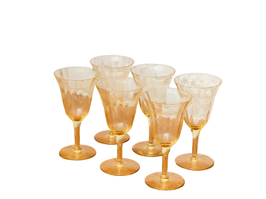 Vintage Tiffin Franciscan Art Deco Wine Glasses