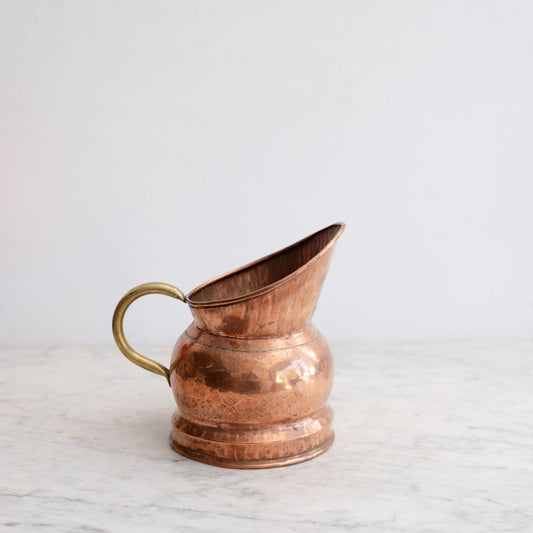 Vintage Handcrafted Copper Pitcher