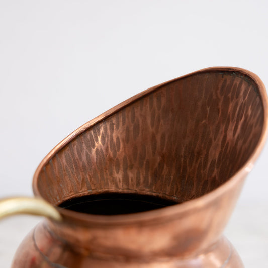 Vintage Handcrafted Copper Pitcher