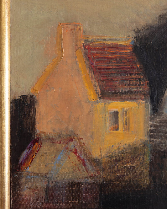Impressionist Village Scene by Marcel Cockx, Belgium, 1955