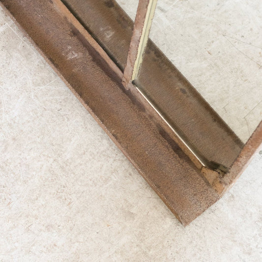 Vintage Iron Window Frame Wall Mirror