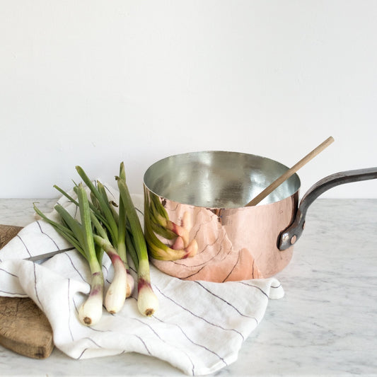 Vintage Monogrammed Copper Pot