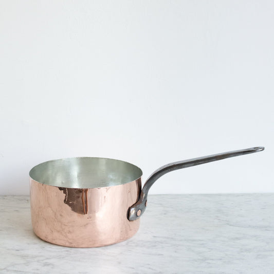 Vintage Monogrammed Copper Pot