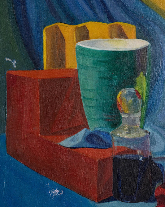 Vintage Primary Color Study Still Life