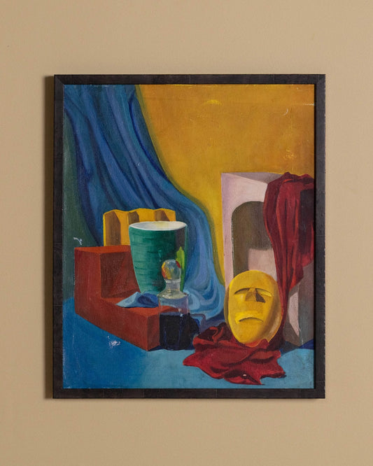 Vintage Primary Color Study Still Life