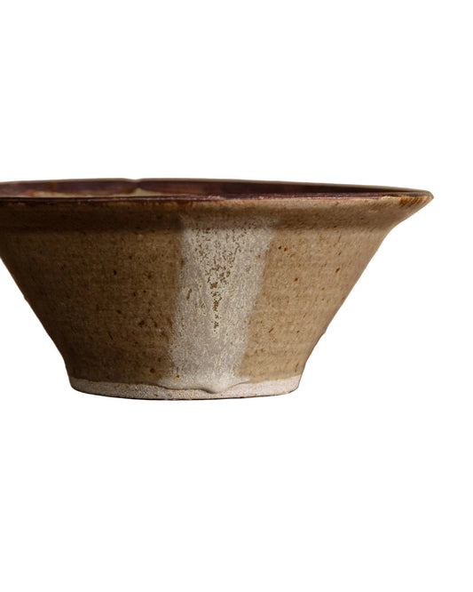 Studio Pottery Two-Toned Stoneware Bowl