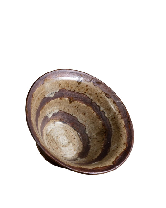 Studio Pottery Two-Toned Stoneware Bowl