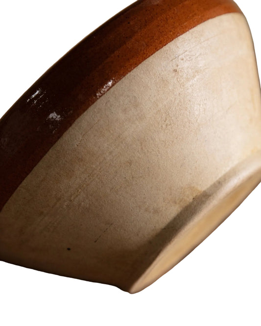 Two-Tone Stoneware Salad Bowl, France, 1960's